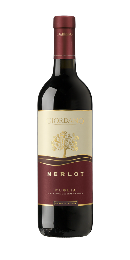 Merlot Puglia Igt - Droge Rode Wijn - 12,5% Vol, 0.75LIT