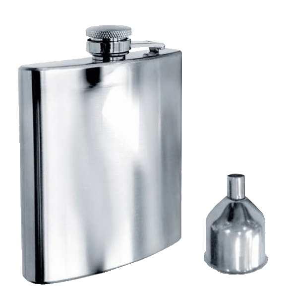 Fiaschetta In Acciaio - 19 Cl - 5% - 6% - 7,5% Vol, 0.00